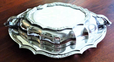 De Champlain (Silverplate, Hollowware) Double Vegetable Bowl