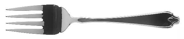 Fleur De Lis (Stainless) Medium Solid Cold Meat Serving Fork