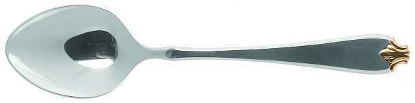 Gold Fleur De Lis (Stainless, Gold Acct) Place/Oval Soup Spoon