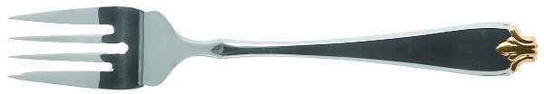 Gold Fleur De Lis (Stainless, Gold Acct) Individual Salad Fork