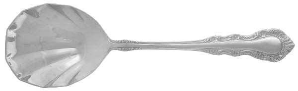 Floral Tiara Solid Smooth Casserole Spoon