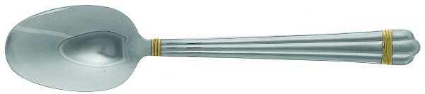 Gold Louvre (Stainless, Gold Acct) Place/Oval Soup Spoon