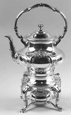 Regent Shield (Silverplate, Hollowware) Kettle, Stand & Burner