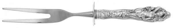 Love Disarmed (Sterling, Newer) Carving Fork Small with Stainless Prongs HC