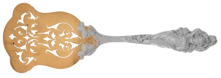Love Disarmed (Sterling, Newer) Solid Asparagus Server