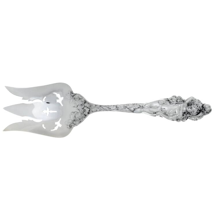 Love Disarmed (Sterling, Newer) Oversize Solid Salad Servng Fork