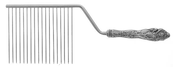 Love Disarmed (Sterling, Newer) Cake Breaker with Silverplate Prongs