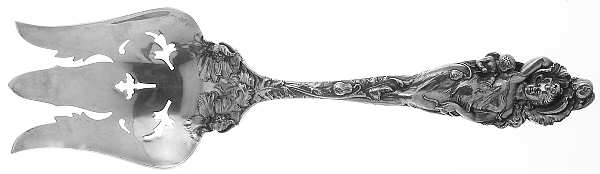 Love Disarmed (Sterling, Newer) Solid Salad Serving Fork