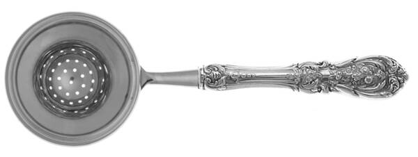 Francis I (Sterling, "Reed & Barton") Tea Strainer Overcup Serving-Stainless Bowl HC