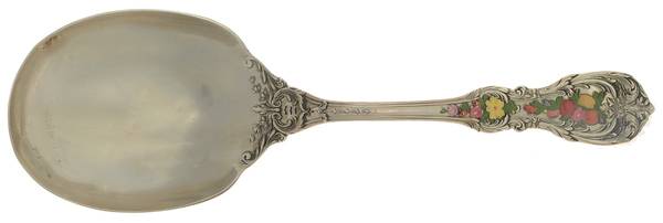 Francis I (Sterling, "Reed & Barton") Salad Serving Spoon Solid Enameled