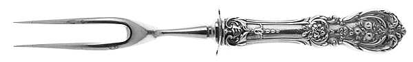 Francis I (Sterling, "Reed & Barton") Small Steak Carving Fork with Stainless Prongs