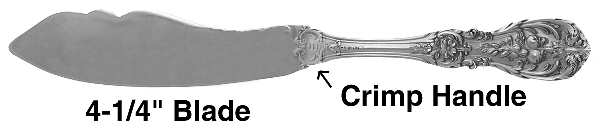 Francis I (Sterling, "Reed & Barton") Individual Solid Fish Knife