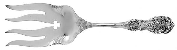 Francis I (Sterling, "Reed & Barton") Vegetable Serving Fork-Wavy Tines