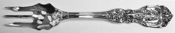 Francis I (Sterling, "Reed & Barton") Pickle Fork Pierced with Short Handle HC