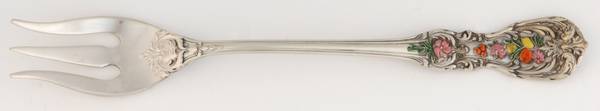 Enameled Short Handle Pickle/Olive Fork