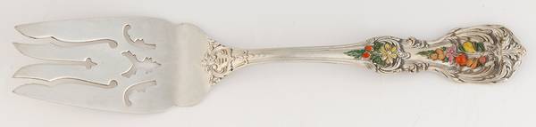 Francis I (Sterling, "Reed & Barton") Cold Meat Serving Fork-Small/Enamel
