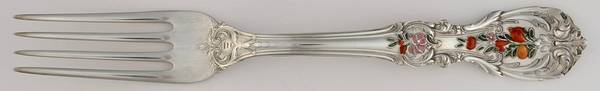Francis I (Sterling, "Reed & Barton") Enameled Fork