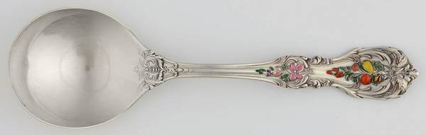 Francis I (Sterling, "Reed & Barton") Enameled Round Bowl Soup Spoon (Cream Soup)