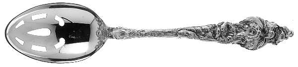 Les Six Fleurs (Sterling) Pierced Tablespoon (Serving Spoon)