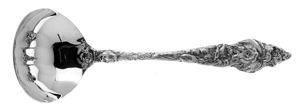 Les Six Fleurs (Sterling) Solid Gravy Ladle
