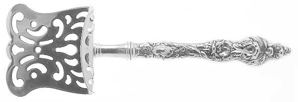 Les Six Fleurs (Sterling) Petite Fours Server with Silverplate Hood