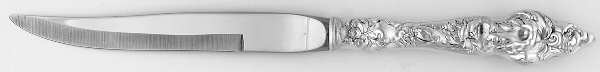 Les Six Fleurs (Sterling) Individual Steak Knife Hollow Handle