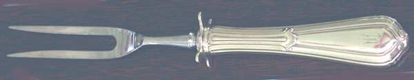 La Salle (Sterling, 1928) Small Steak Carving Fork with Stainless Prongs