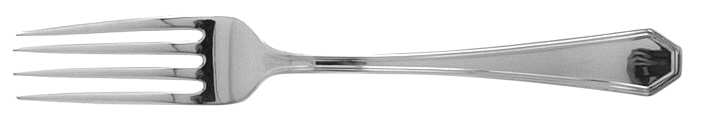 Queen Anne-Plain (Sterling, 1910, No Monos) Fork