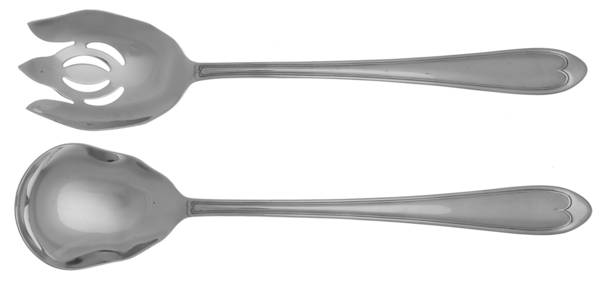 Oval Thread (Stainless) Solid Oversized Serving Salad Set
