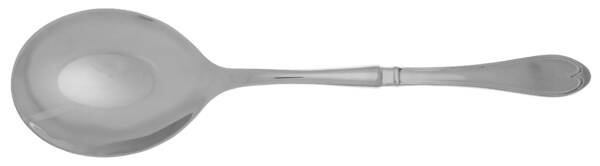Oval Thread (Stainless) Casserole Spoon with Smooth Stainless Bowl HC