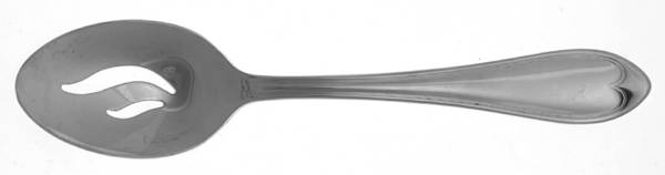 Oval Thread (Stainless) Pierced Anniversary Serving Tablespoon
