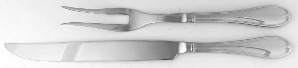 Oval Thread (Stainless) 2 Pc Anniversary Roast Carving Set