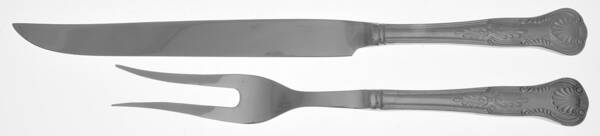 Kings (Stainless, 18-10, Select, China) Large 2-Piece Roast Carving Set w/Stainless Blade