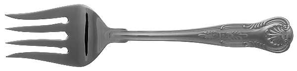 Kings (Stainless, 18-10, Select, China) Medium Solid Cold Meat Serving Fork