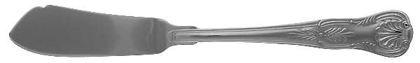 Kings (Stainless, 18-10, Select, China) Flat Handle Master Butter Knife