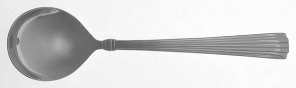 Fluted Elegance (Stainless) Round Bowl Soup Spoon (Cream Soup)