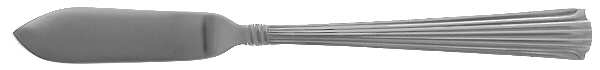 Fluted Elegance (Stainless) Flat Handle Master Butter Knife