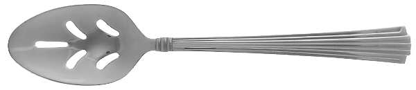 Fluted Elegance (Stainless) Pierced Tablespoon (Serving Spoon)