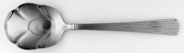 Fluted Elegance (Stainless) Solid Shell Casserole Spoon