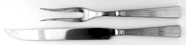 Fluted Elegance (Stainless) Large 2-Piece Roast Carving Set w/Stainless Blade