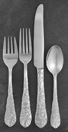 Flora (Stainless) 4 Piece Place Setting