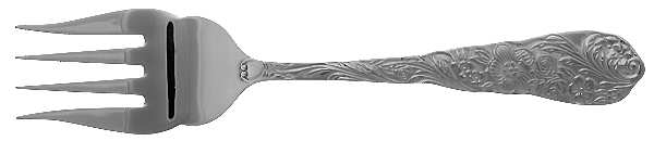 Flora (Stainless) Medium Solid Cold Meat Serving Fork