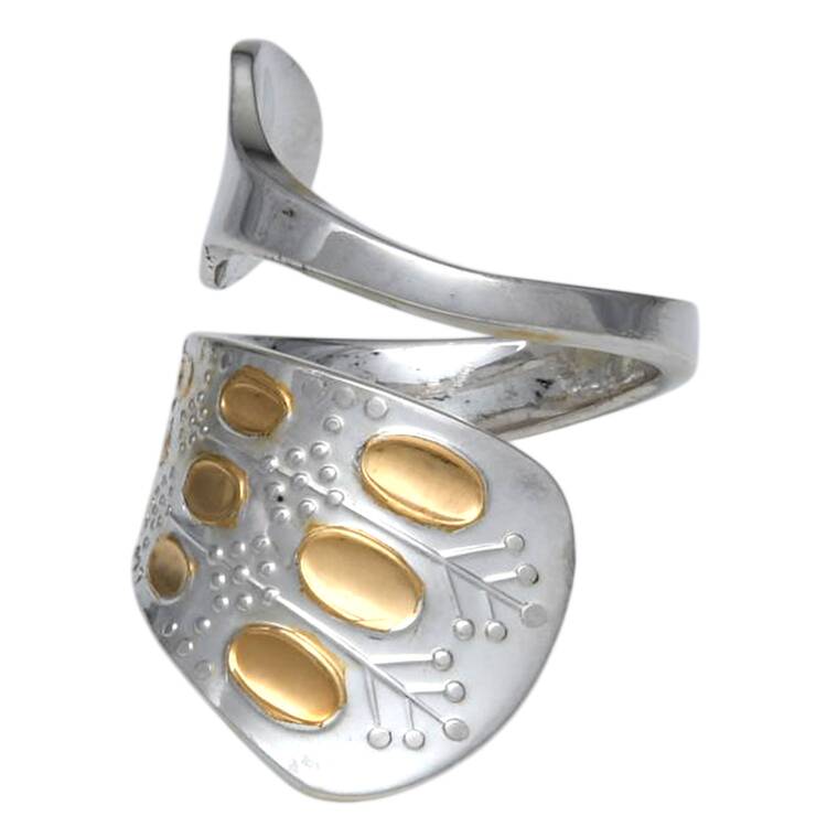 Romance (Sterling, Gold Acct) Finger Ring (Provide Size) HC
