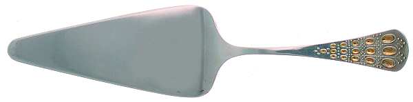 Romance (Sterling, Gold Acct) Cake Slicer Solid Piece