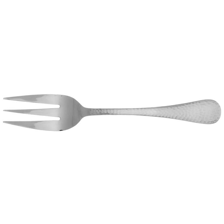 Olde English Hammered (Stainless) Medium Solid Cold Meat Serving Fork