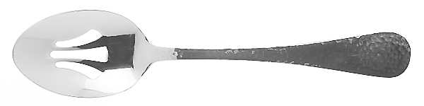 Olde English Hammered (Stainless) Pierced Tablespoon (Serving Spoon)