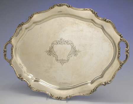Hampton Court Shield (Strlg, Hlwr) Large Waiter Tray