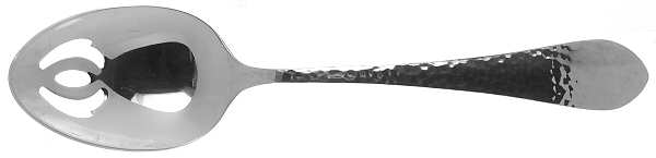 Silver Antique (Silverplate) Pierced Tablespoon (Serving Spoon)