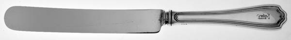 Hepplewhite-Plain (Sterling, 1907, No Monos) Knife-Old French/Hollow