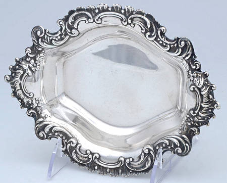 Burgundy (Sterling, Hollowware)  7" Bon Bon Bowl by Reed & Barton